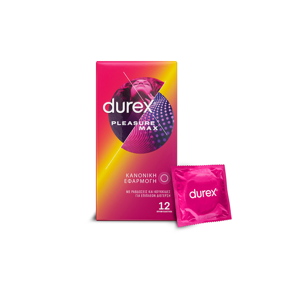 DUREX - Προφυλακτικά Pleasure Max - 12τεμ.